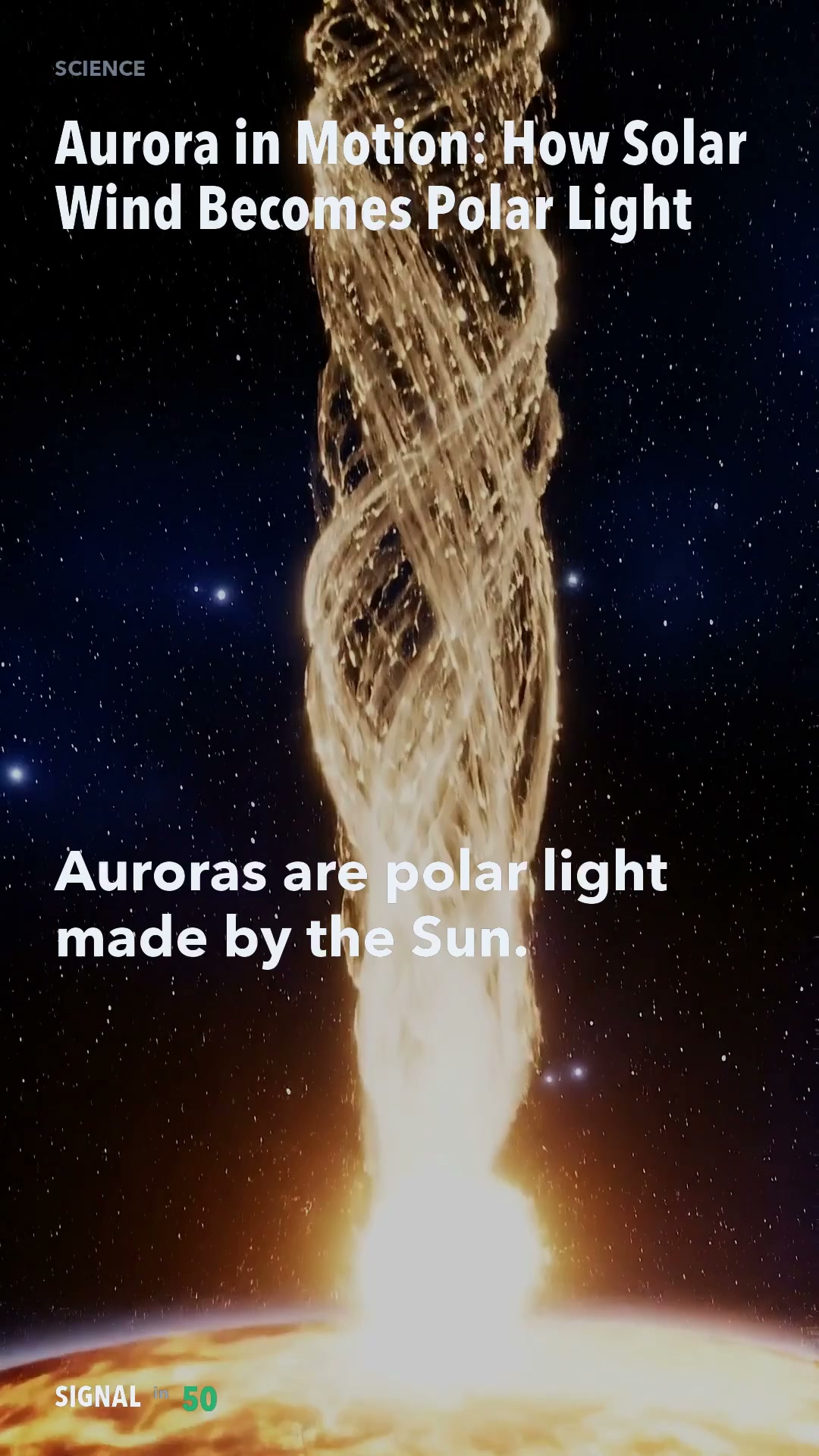 Aurora in Motion: How Solar Wind Becomes Polar Light
