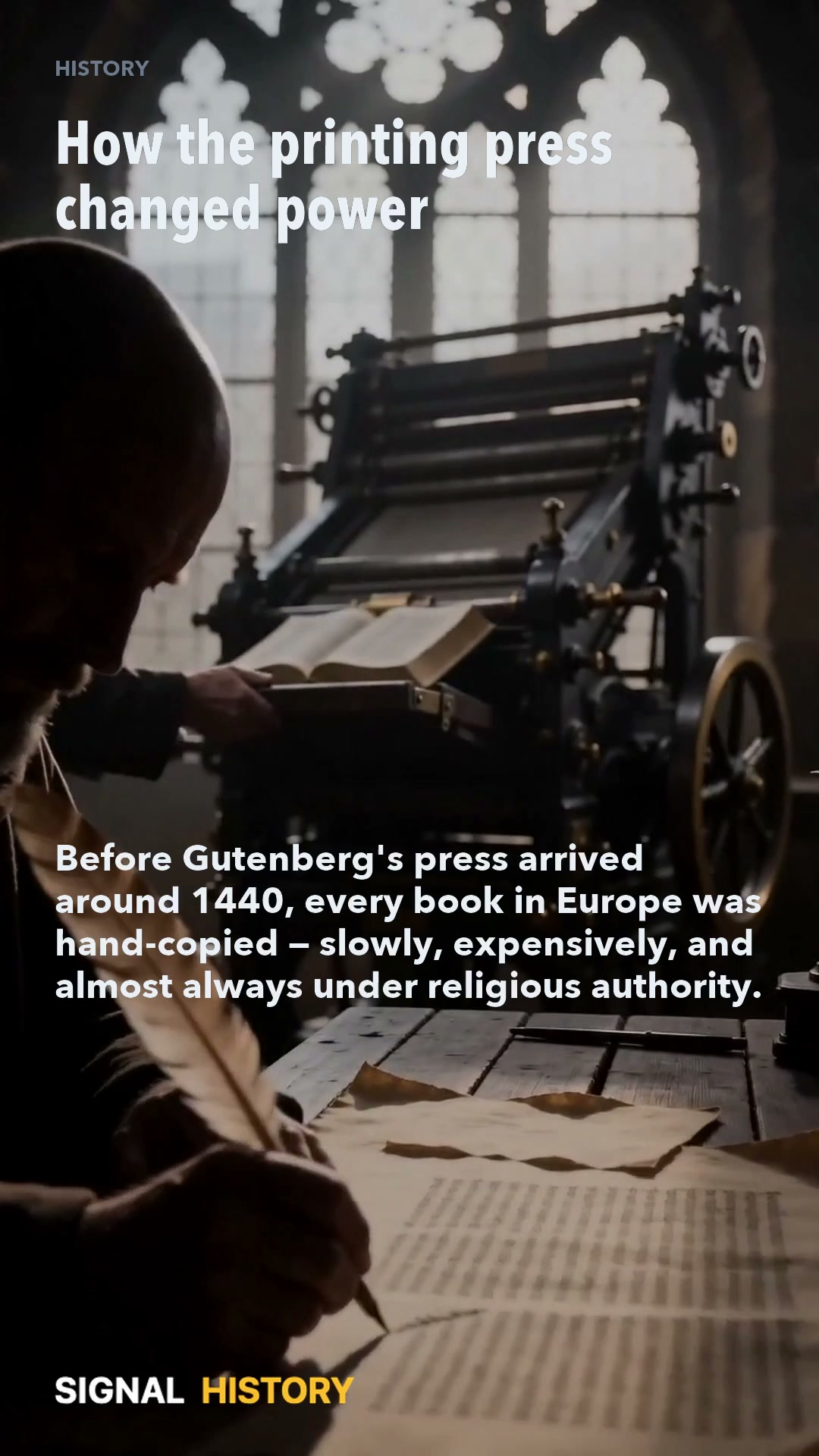 How the printing press changed power