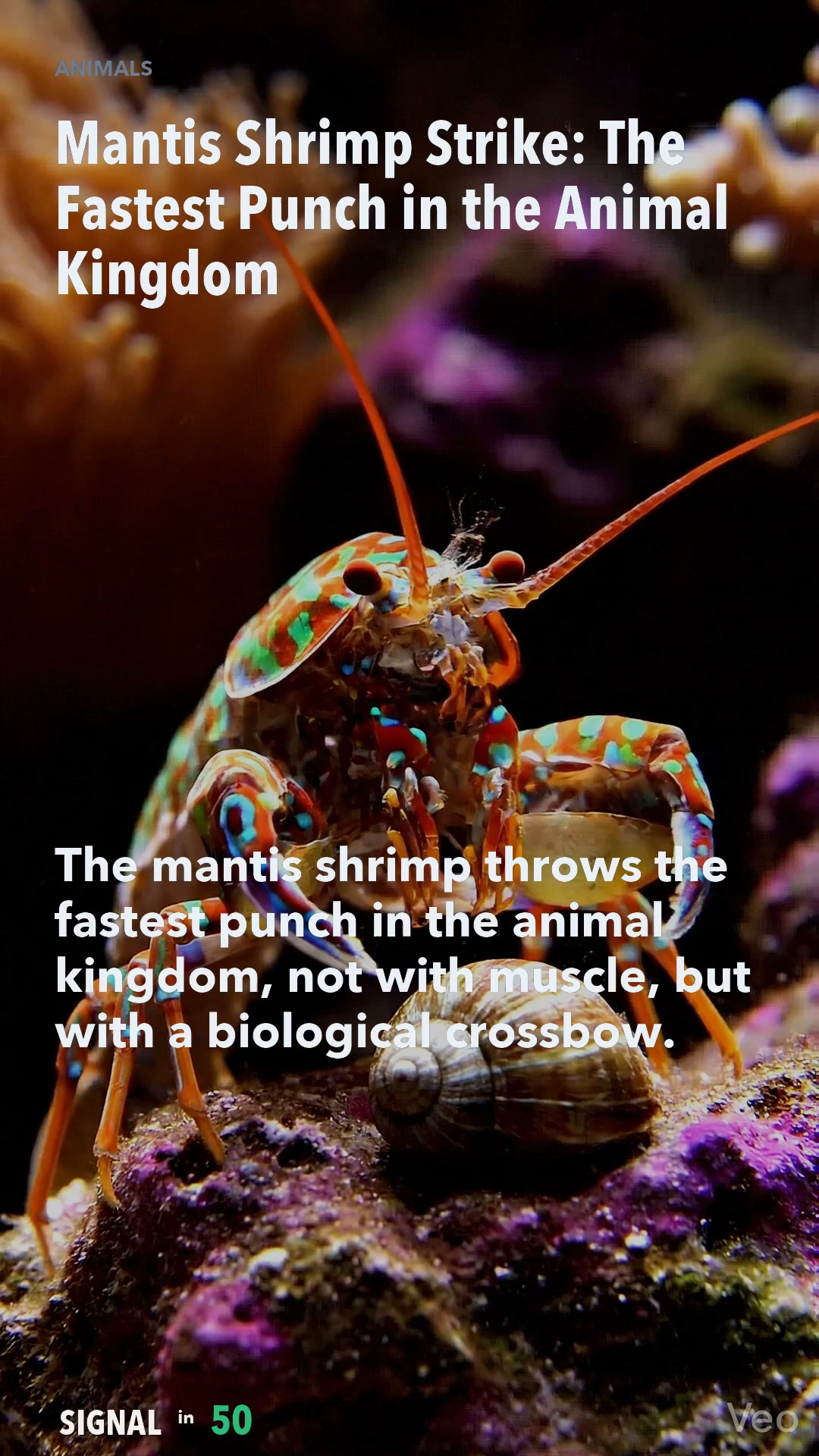 Mantis Shrimp Strike: The Fastest Punch in the Animal Kingdom