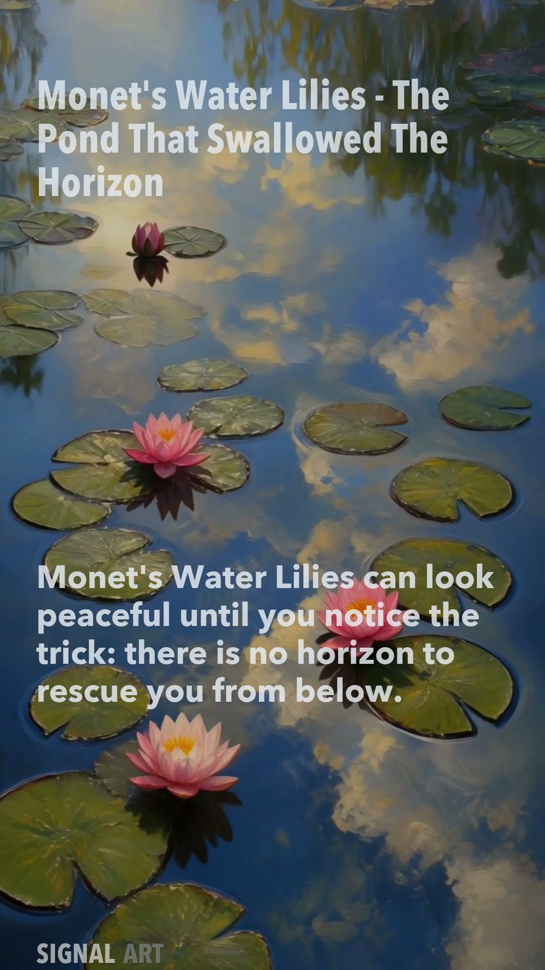 Monet's Water Lilies - The Pond That Swallowed The Horizon