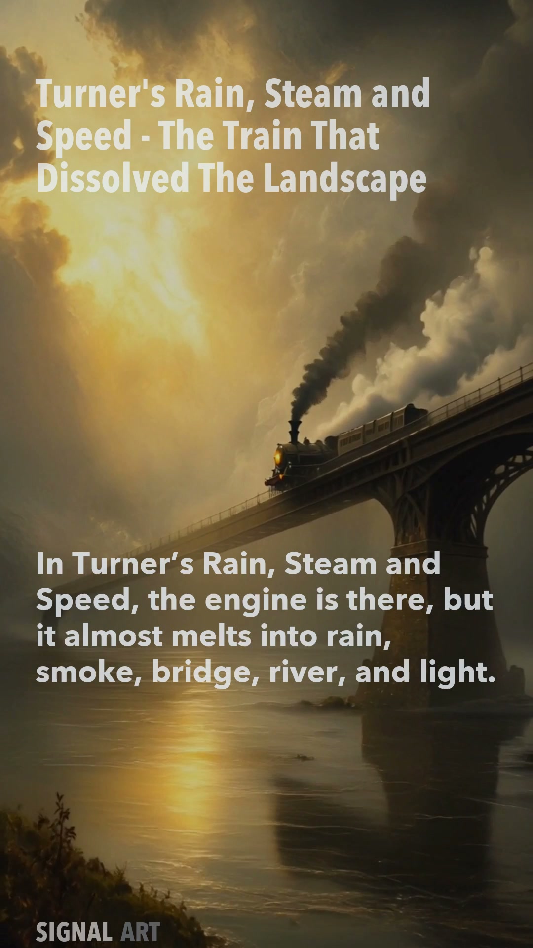 Turner's Rain, Steam and Speed - The Train That Dissolved The Landscape
