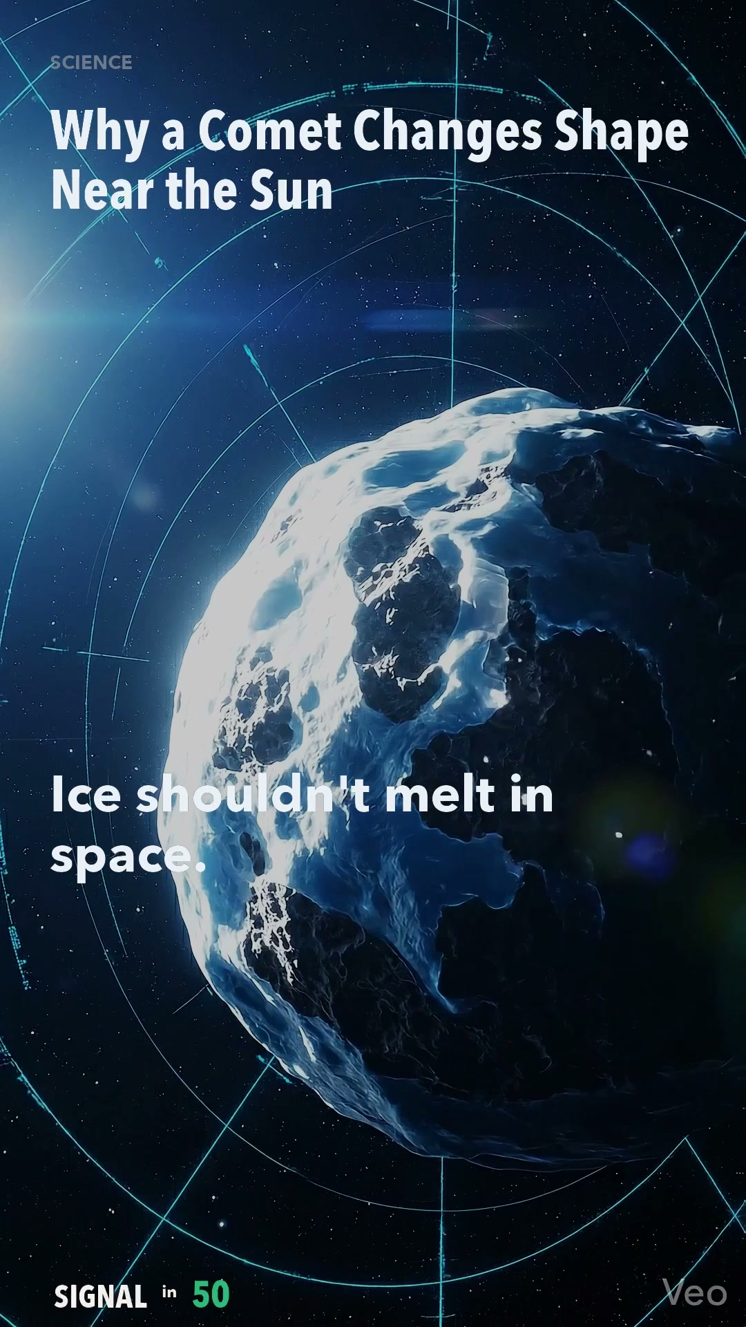 Why a Comet Changes Shape Near the Sun