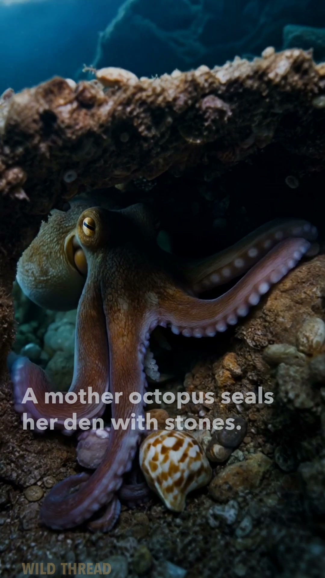 Why an octopus mother stops eating