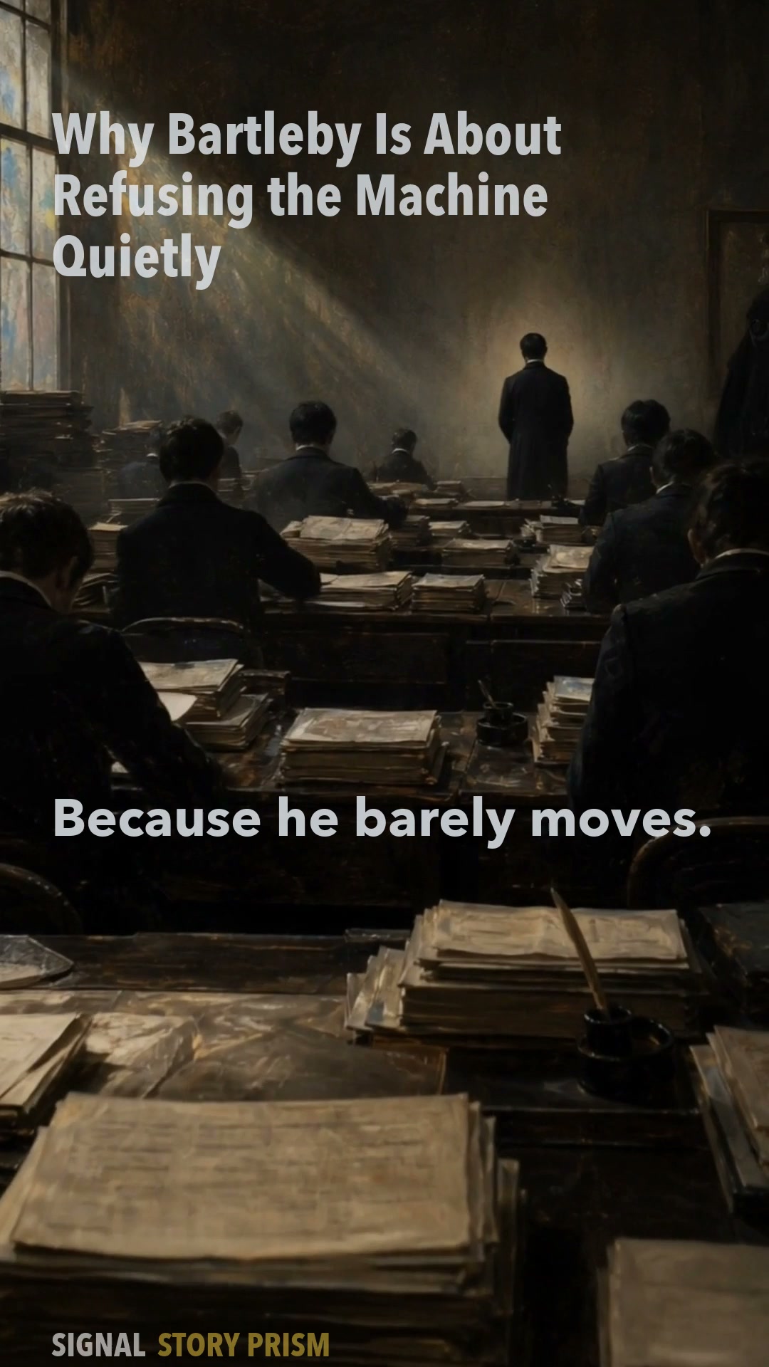 Why Bartleby Is About Refusing the Machine Quietly