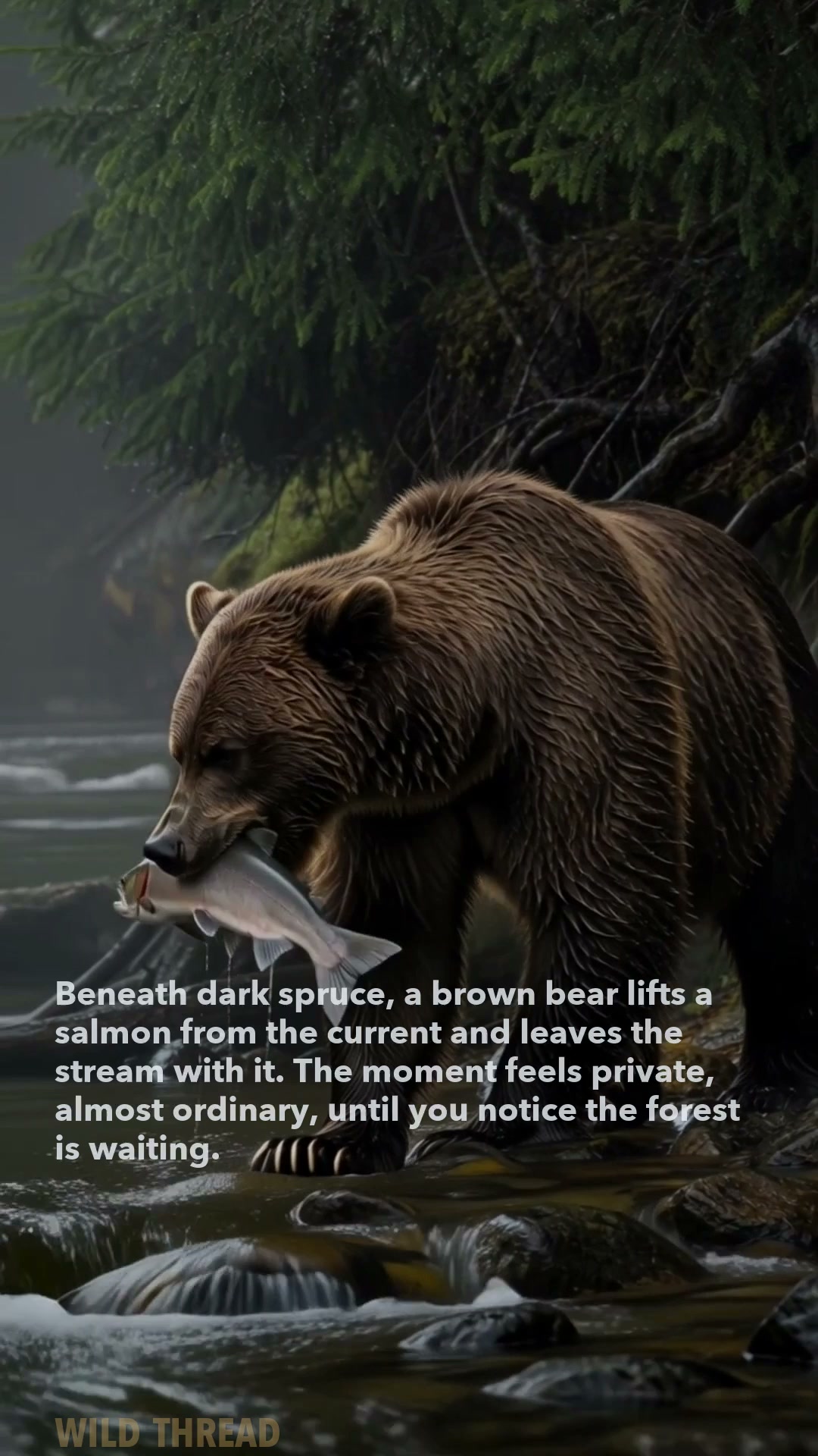 Why bears turn salmon into forest