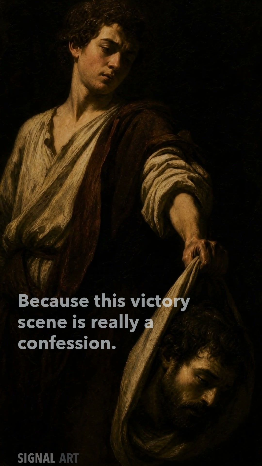 Why Caravaggio's David with the Head of Goliath holds itself accountable