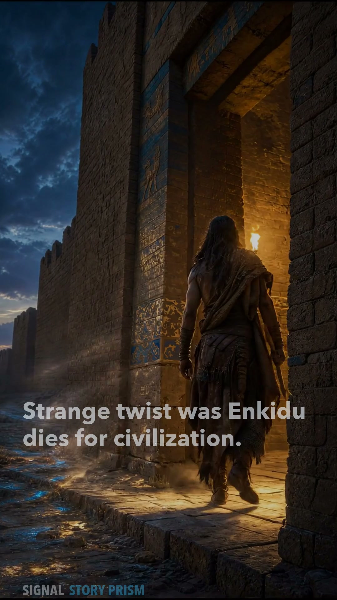 Why Enkidu's death is about civilization gained at the price of a friend