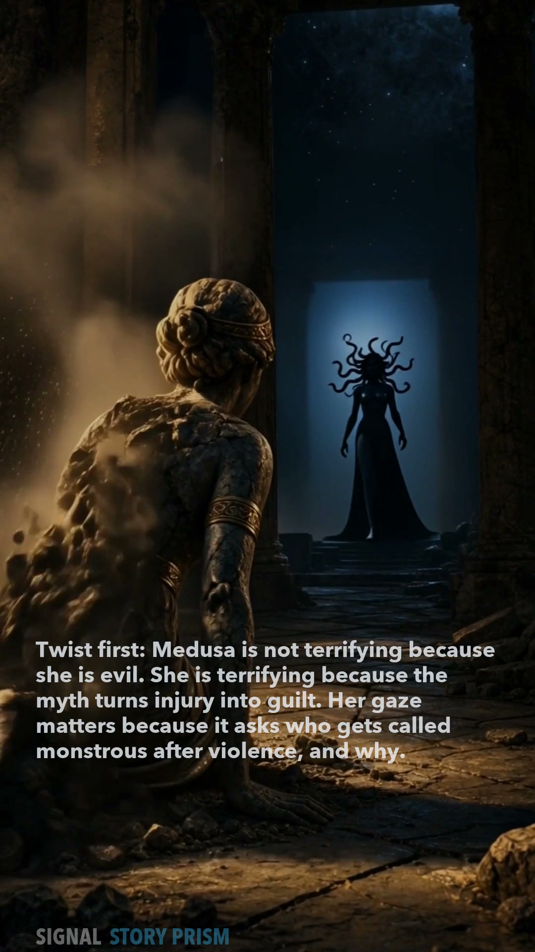 Why Medusa's gaze is about being punished for what was done to you